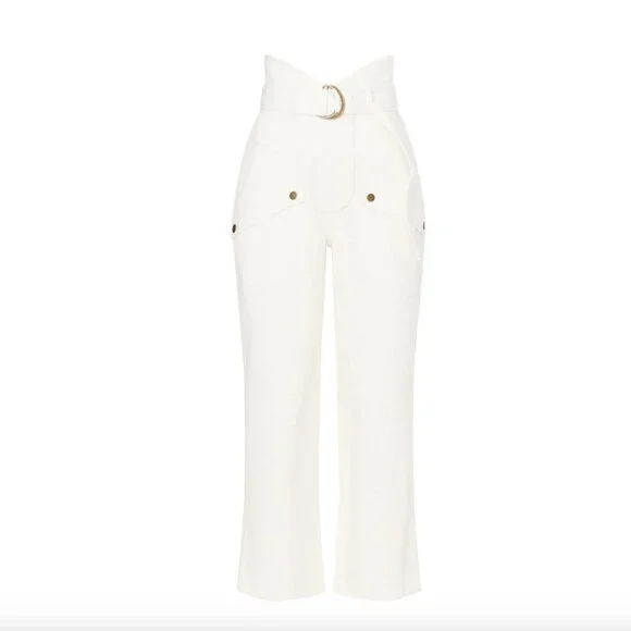 MARISSA WEBB White Canvas Pants Size 6